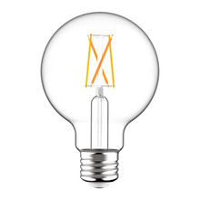 RAB Lighting G25-3-E26-922/30-F-C-WGD - A-LINE BULBS 350 LUMENS G25 3W BASE E26 90CRI 2200K-3000K FILAMENT CLEAR DIM TO WARM