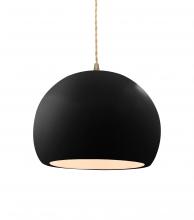 Justice Design Group CER-6533-BKMT-ABRS-BEIG-TWST - Medium Globe 1-Light Pendant