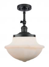 Innovations Lighting 201F-BK-G541 - Oxford - 1 Light - 12 inch - Matte Black - Adjustable Semi-Flush Mount