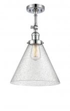 Innovations Lighting 201F-PC-G44-L - Cone - 1 Light - 12 inch - Polished Chrome - Adjustable Semi-Flush Mount