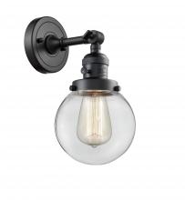 Innovations Lighting 203SW-BK-G202-6-LED - Beacon - 1 Light - 6 inch - Matte Black - Adjustable Sconce