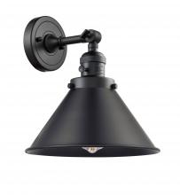 Innovations Lighting 203SW-BK-M10-BK-LED - Briarcliff - 1 Light - 10 inch - Matte Black - Adjustable Sconce