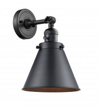 Innovations Lighting 203SW-BK-M13-BK-LED - Appalachian - 1 Light - 8 inch - Matte Black - Adjustable Sconce