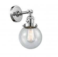 Innovations Lighting 203SW-PC-G204-6-LED - Beacon - 1 Light - 6 inch - Polished Chrome - Adjustable Sconce