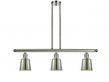 Innovations Lighting 213-PN-M9-LED - Addison - 3 Light - 38 inch - Polished Nickel - Stem Hung - Adjustable Island Light