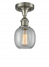 Innovations Lighting 516-1C-SN-G104-LED - Belfast - 1 Light - 6 inch - Brushed Satin Nickel - Semi-Flush Mount