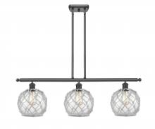 Innovations Lighting 516-3I-OB-G122-8RW - Farmhouse Rope - 3 Light - 36 inch - Oil Rubbed Bronze - Stem hung - Island Light