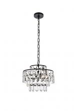 Elegant 1102D14BK - Mila 14 inch pendant in black