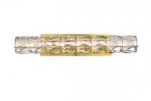 Elegant 3501W24G - Valetta 24 inch LED linear wall sconce in gold