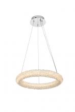 Elegant 3800D18C - Bowen 18 inch Adjustable LED Chandelier in Chrome