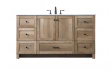 Elegant VF2860NT - Vanity Cabinet 7Dw 2Dr 60"x19"x34" Natural Oak